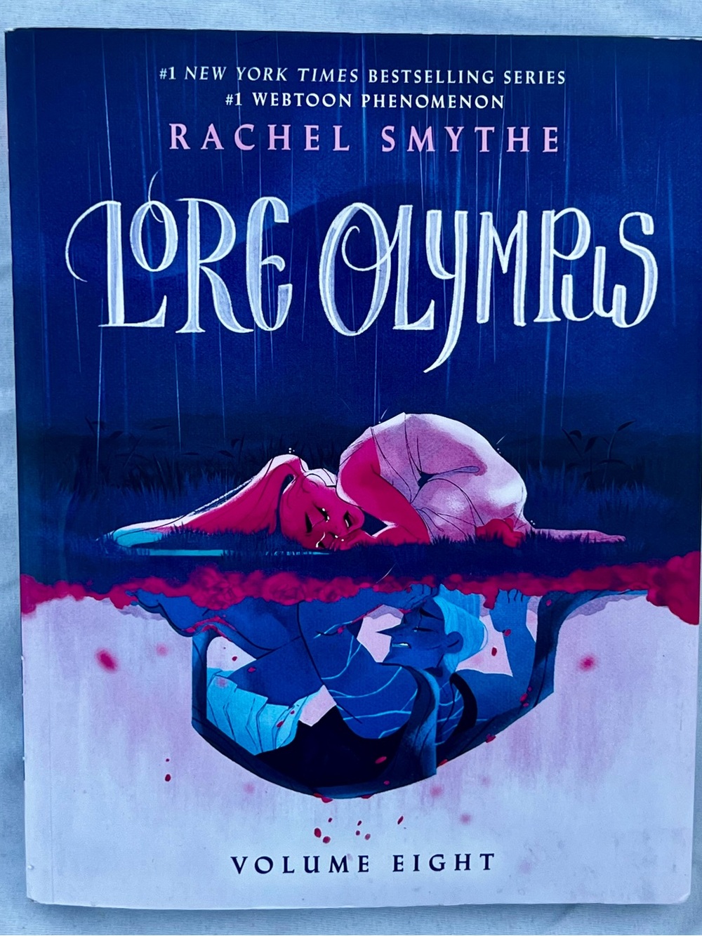 Lore Olympus Volume Eight Hardcover - Blue & Pink Cover by